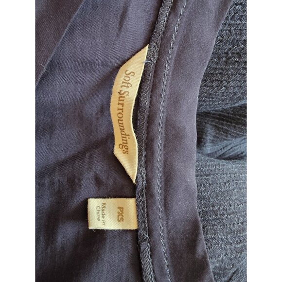 Soft Surroundings Womens Sleeveless Top Navy Size XS - Picture 5 of 8